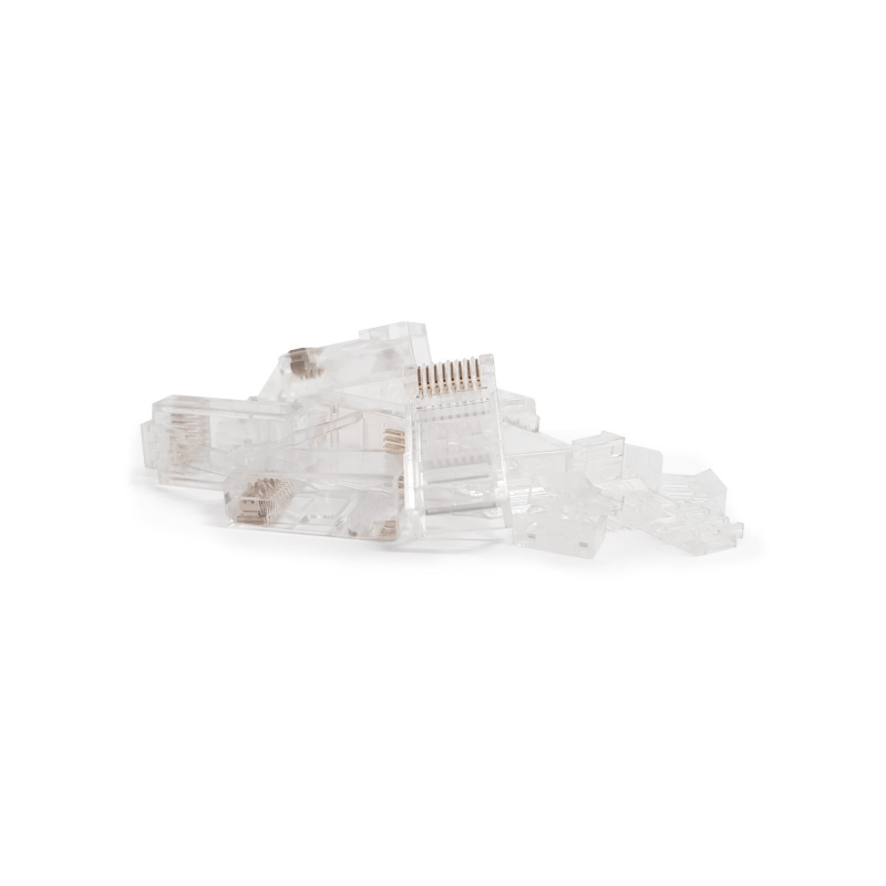 CAT5e Pass Through RJ45 Netzwerkstecker - ungeschirmt - für Starrleiter und flexible Kabel 10 stuks