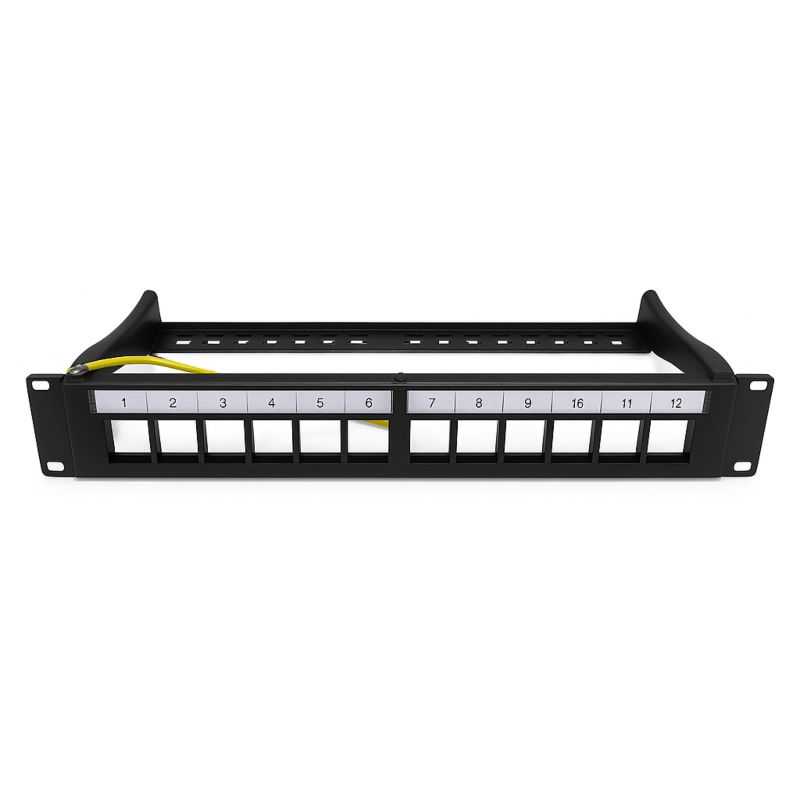 10" STP Keystone Patchpanel - 12 Ports