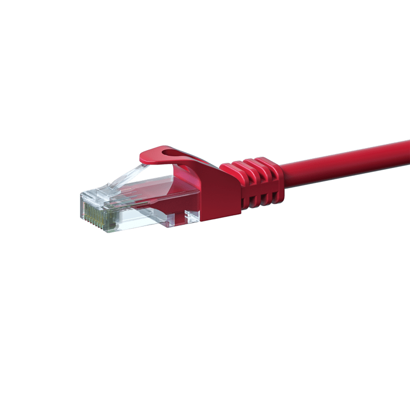 CAT 6 Netzwerkkabel U/UTP - 2 Meter - Rot - CCA