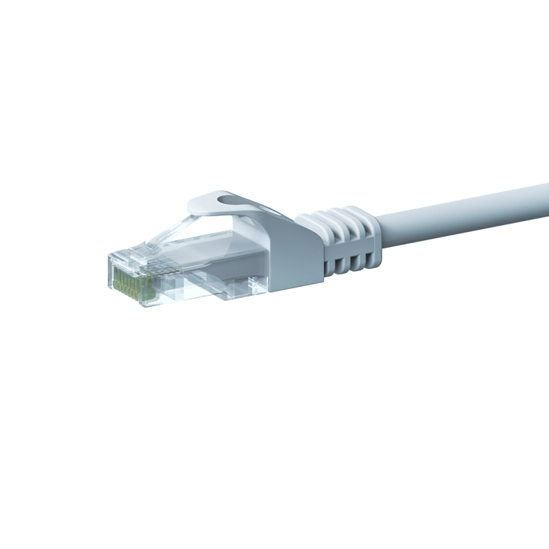 CAT5e Netzwerkkabel, U/UTP, 2 meter, Weiß, 100% Kupfer