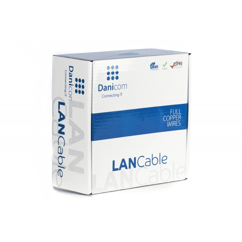 DANICOM CAT6 UTP 100m kabel op rol stug -  LSZH (Dca)