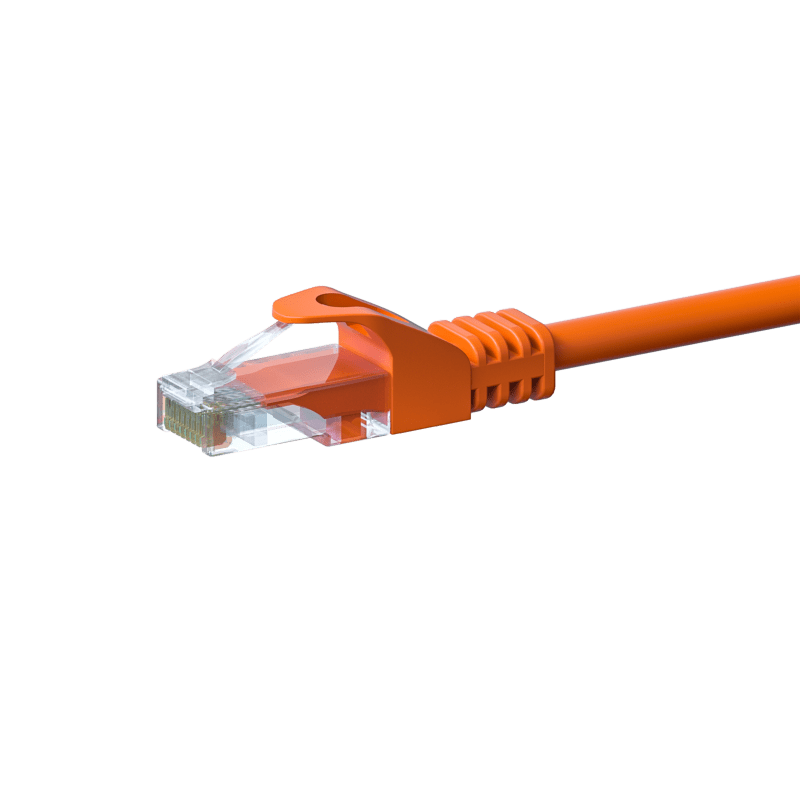 CAT5e Netzwerkkabel, U/UTP, 5 meter, Orange, 100% Kupfer