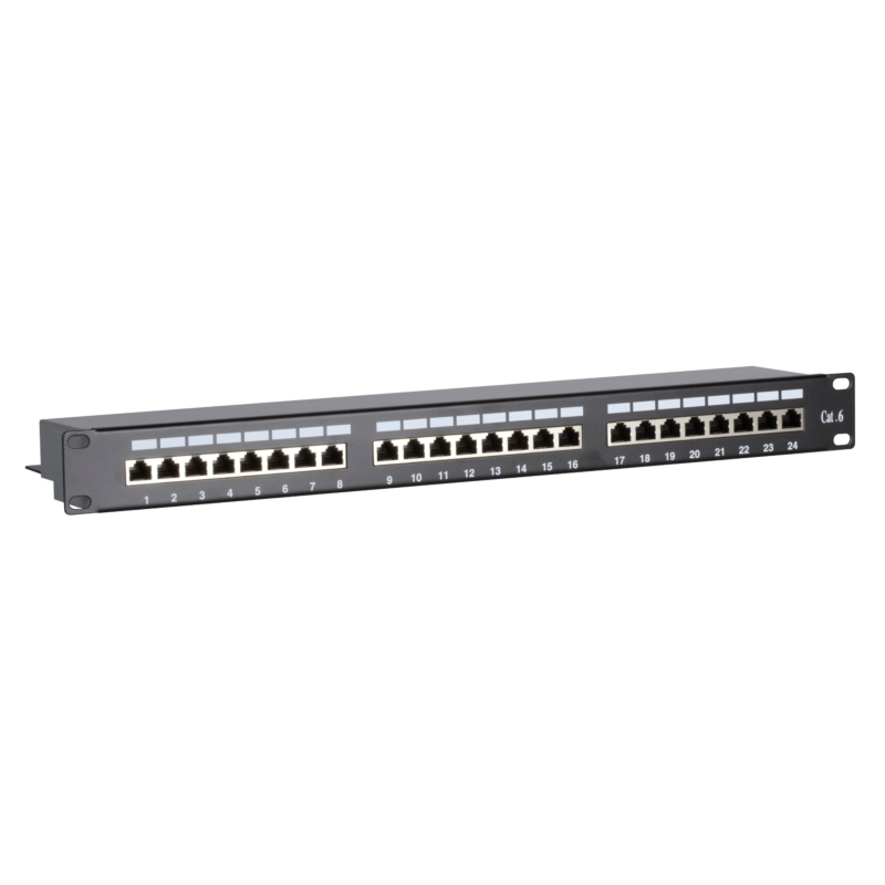 Patchpanel 19" CAT6 FTP - 24 ports