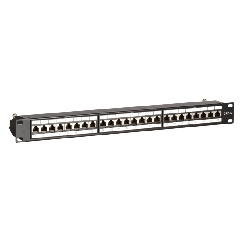Patchpanel 19" CAT 6a STP - 24 ports