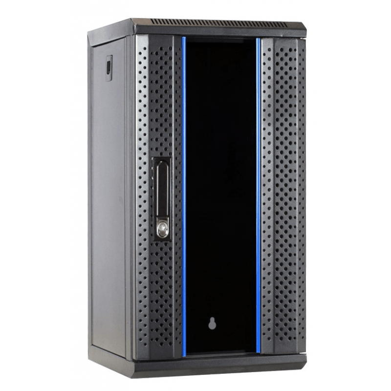 12 HE, 10” Serverschrank, mit Glastür (BxTxH)  370x450x618mm