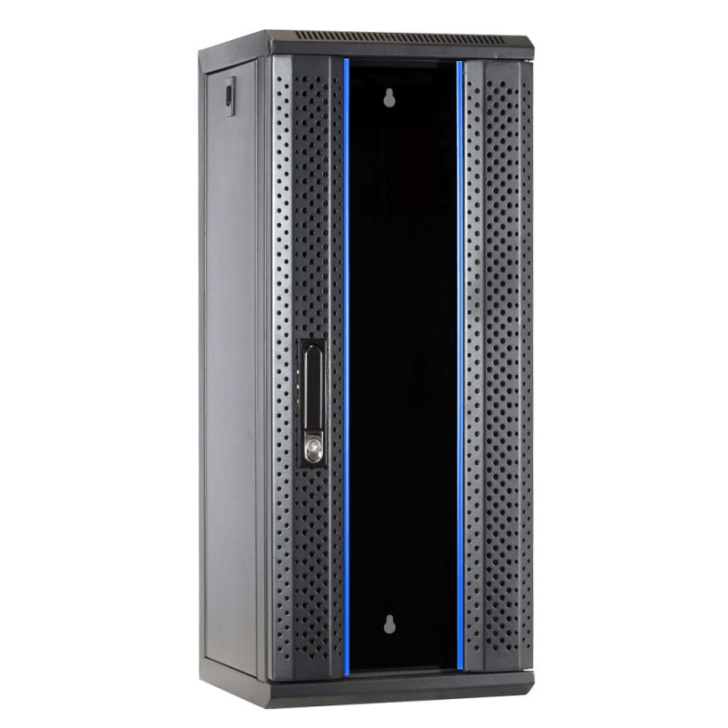 15 HE, 10” Serverschrank, mit Glastür, (BxTxH)  370x450x752mm